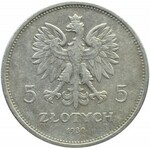 Polska, II RP, Sztandar 5 złotych 1930, Warszawa