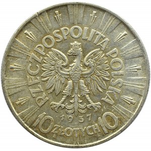 Polska, II RP, Józef Piłsudski, 10 złotych 1937, Warszawa