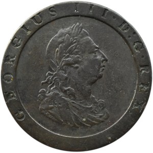 Wielka Brytania, Jerzy III, pens 1797, Birmingham