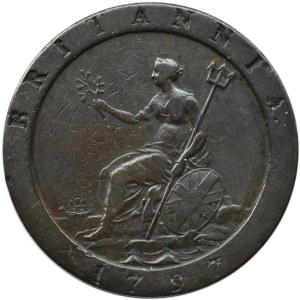 Wielka Brytania, Jerzy III, pens 1797, Birmingham