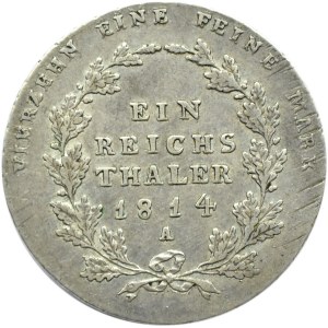 Niemcy, Prusy, Fryderyk Wilhelm III, talar 1814 A, Berlin