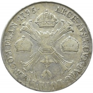 Austria, Franciszek II, 1 talar 1795 M, Mediolan