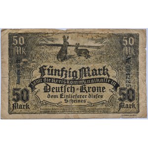Deutsch Krone, Wałcz, 50 marek 1922, rzadkie