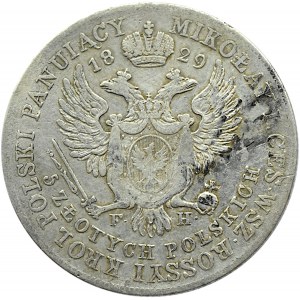 Mikołaj I, 5 złotych 1829 F H, Warszawa