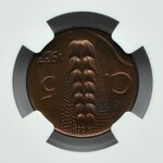 Włochy, Vittorio Emanuele, 5 centimes 1933, Rzym, NGC MS64 BN