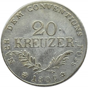 Austria, Tyrol, 20 kreuzer (krajcar) 1809