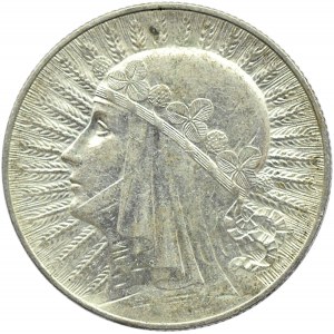 Polska, II RP, Głowa Kobiety, 5 złotych 1933, Warszawa