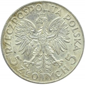 Polska, II RP, Głowa Kobiety, 5 złotych 1933, Warszawa
