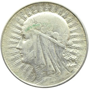 Polska, II RP, Głowa kobiety, 5 złotych 1933, Warszawa