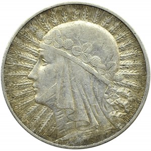 Polska, II RP, Głowa kobiety, 5 złotych 1932 bez znaku mennicy, Warszawa