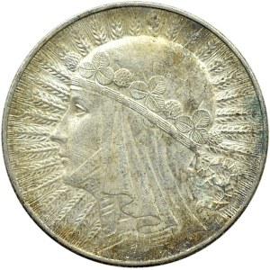 Polska, II RP, Głowa kobiety, 5 złotych 1933, Warszawa