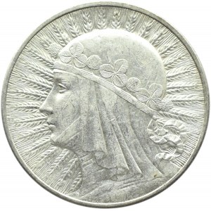 Polska, II RP, Głowa kobiety, 10 złotych 1932, bez znaku mennicy, Warszawa