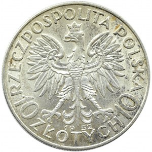 Polska, II RP, Głowa kobiety, 10 złotych 1932, bez znaku mennicy, Warszawa