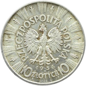 Polska, II RP, Józef Piłsudski, 10 złotych 1936, Warszawa