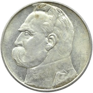 Polska, II RP, Józef Piłsudski, 10 złotych 1936, Warszawa, piękny