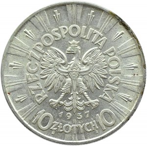 Polska, II RP, Józef Piłsudski, 10 złotych 1937, Warszawa