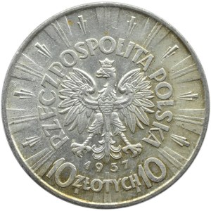 Polska, II RP, Józef Piłsudski, 10 złotych 1937, Warszawa