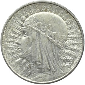 Polska, II RP, Głowa kobiety, 5 złotych 1933, Warszawa