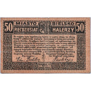 Bielitz, Bielsko, 50 halerzy 1919