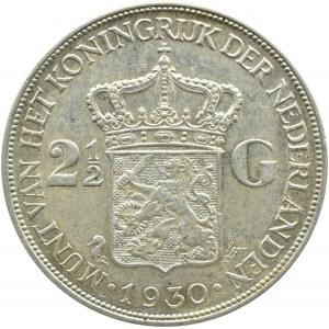 Holandia, Wilhelmina, 2,5 guldena 1930