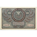 Poland, Second Republic, Jadwiga, 500 marks 1919, 1st Series BZ