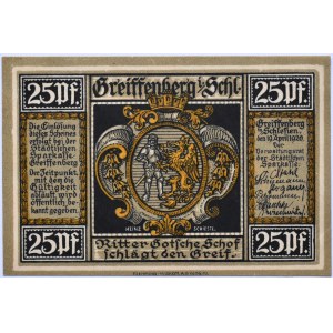 Greiffenberg, Gryfów (Śląsk), 25 pfennig 1920, UNC