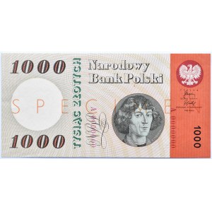 Polen, PRL, 1000 Zloty 1965, Serie A, SPECIMEN, Warschau