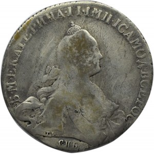 Rosja, Katarzyna II, 1 rubel 1770 Ja Cz, Petersburg