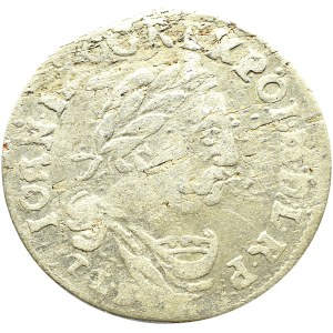 Jan III Sobieski, szóstak 1682, Bydgoszcz, duża 2 w dacie, 10 klejnotów w koronie