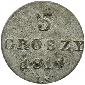 Księstwo Warszawskie, 5 groszy 1811 I.B., Warszawa