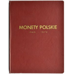 Polska, PRL, zestaw monet w klaserze Fischera 1949-72