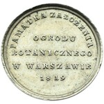 Zabór Rosyjski, Warszawa, Józef Majnert medal Ogród Botaniczny 1819, BARDZO RZADKI RRRR!