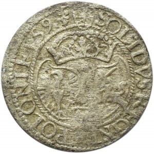Zygmunt III Waza, szeląg, 1593, Olkusz, dzban, bardzo rzadki R7!
