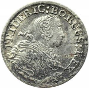 Niemcy, Prusy, Fryderyk, 3 grosze 1753 B, Wrocław