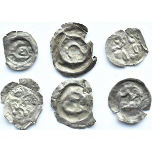 Brakteaty, lot 6 sztuk, II połowa XII wieku (4)