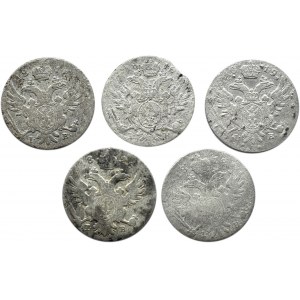 Aleksander I/Mikołaj I, lot 5-groszówek 1816-1826, Warszawa