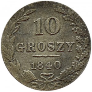 Mikołaj I, 10 groszy 1840 MW, Warszawa