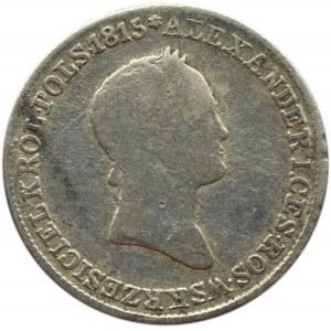 Mikołaj I, 1 złoty 1832 K.G., Warszawa, mała głowa cara