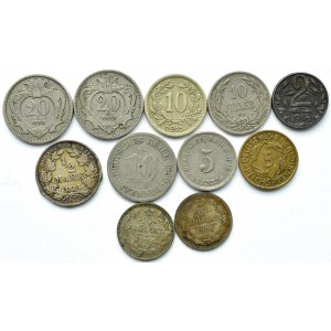 Niemcy/Austria/Rosja, XIX-XX wiek, lot drobnych 11 monet