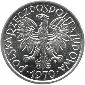 Polska, PRL, Jagody, 2 złote 1970, Warszawa, UNC