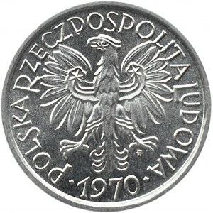 Polska, PRL, Jagody, 2 złote 1970, Warszawa, UNC