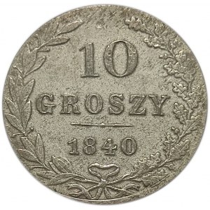 Mikołaj I, 10 groszy 1840 MW, Warszawa