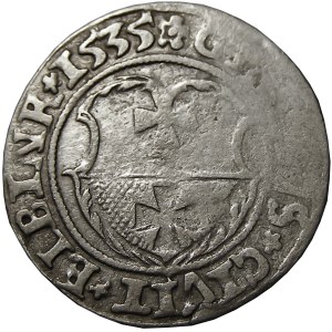 Zygmunt I Stary, grosz 1535, Elbląg, (R6)