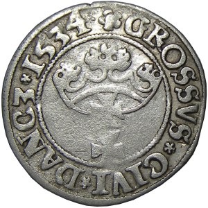 Zygmunt I Stary, grosz 1534, Gdańsk