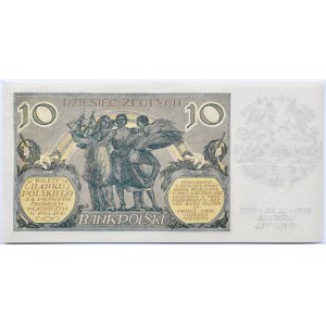Polska, II RP, 10 złotych 1929, seria DW, okolicznościowy nadruk, 300 lat bitwy pod Wiedniem