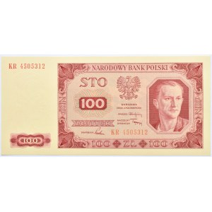 Polska, RP, 100 złotych 1948, seria KR, UNC