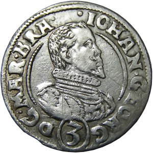 Prusy/Brandenburgia, Jan Jerzy Hohenzollern, 3 krajcary 1614, Karniów