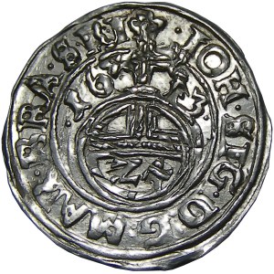 Prusy/Rzeczpospolita, Jan Zygmunt Hohenzollern, grosz 1613, Drezdenko