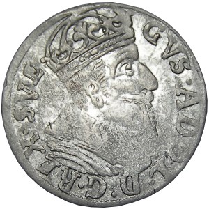Okupacja szwedzka, Gustaw II Adolf, grosz okupacyjny 1629, Elbląg