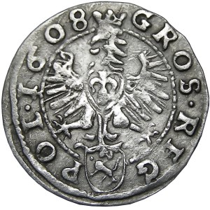 Zygmunt III Waza, grosz 1608, Kraków